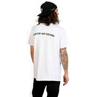 True life tee – (White with black logo)