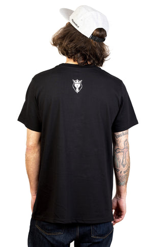 Just fun tee (Black with white screen printing)