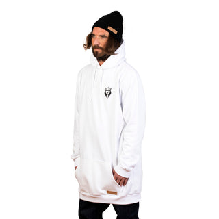 Gentleman patch long sweatshirt – (White)